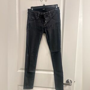 Hudson black skinny jeans, size 26